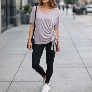 Garage Ruched Side Tie Top - SMALL